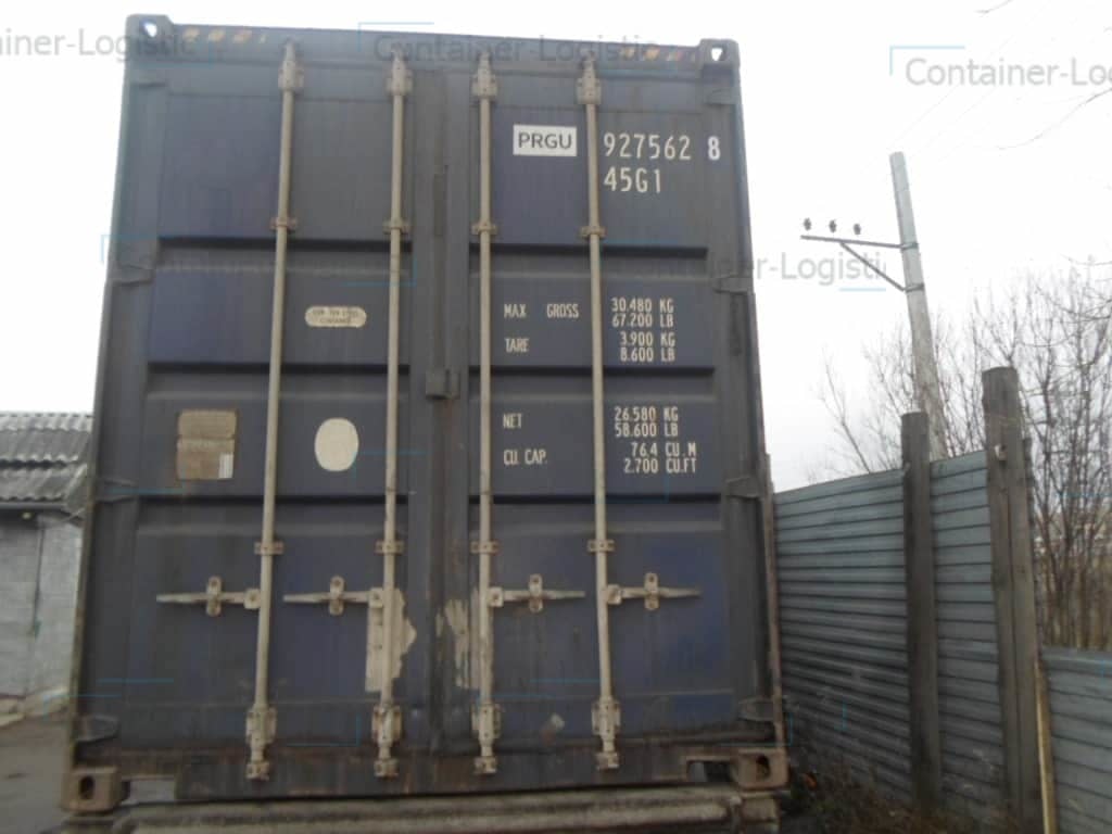 Морской контейнер БУ 40 футов High Cube Pallet Wide PRGU 9275628