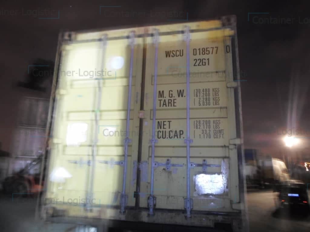Сухогрузный морской контейнер БУ 20 футов Dry Cube WSCU 0185770