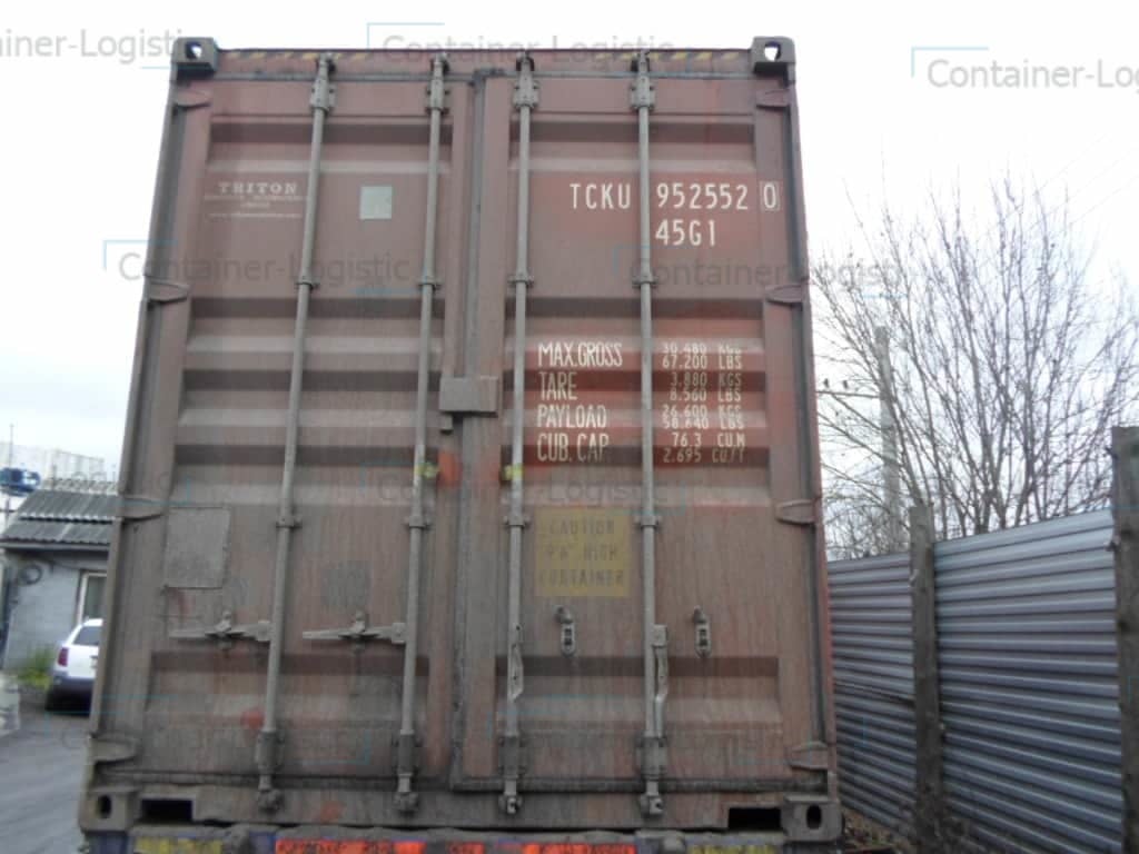 Морской контейнер БУ 40 футов High Cube TCKU 9525520