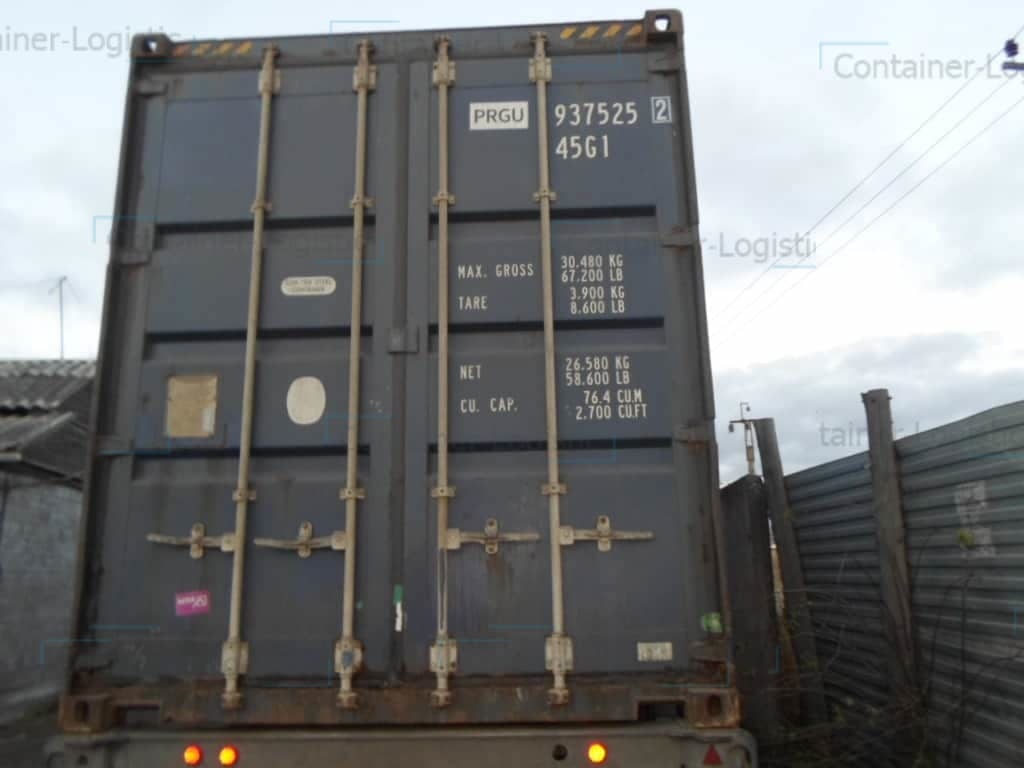Морской контейнер БУ 40 футов High Cube Pallet Wide PRGU 9375252