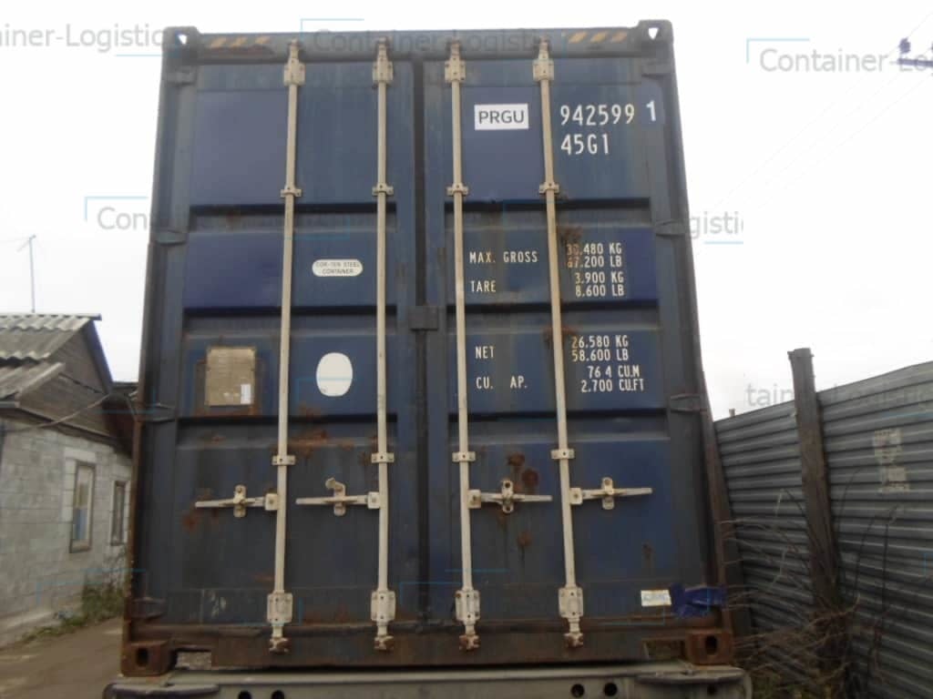 Морской контейнер БУ 40 футов High Cube Pallet Wide PRGU 9425991