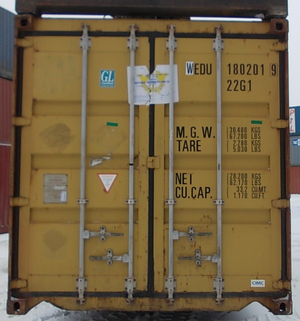 Сухогрузный морской контейнер БУ 20 футов Dry Cube WEDU 1802019